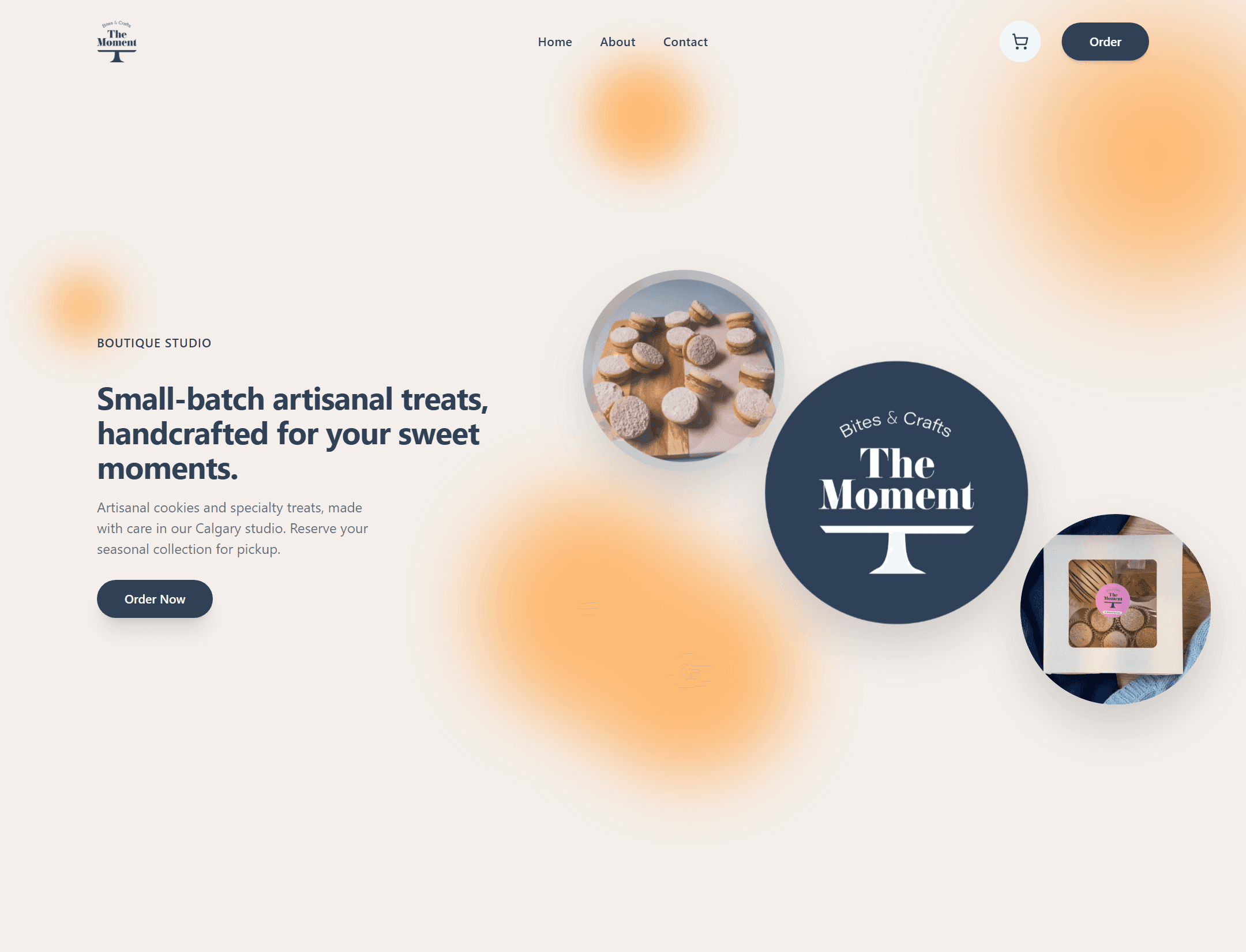 The Moment storefront homepage