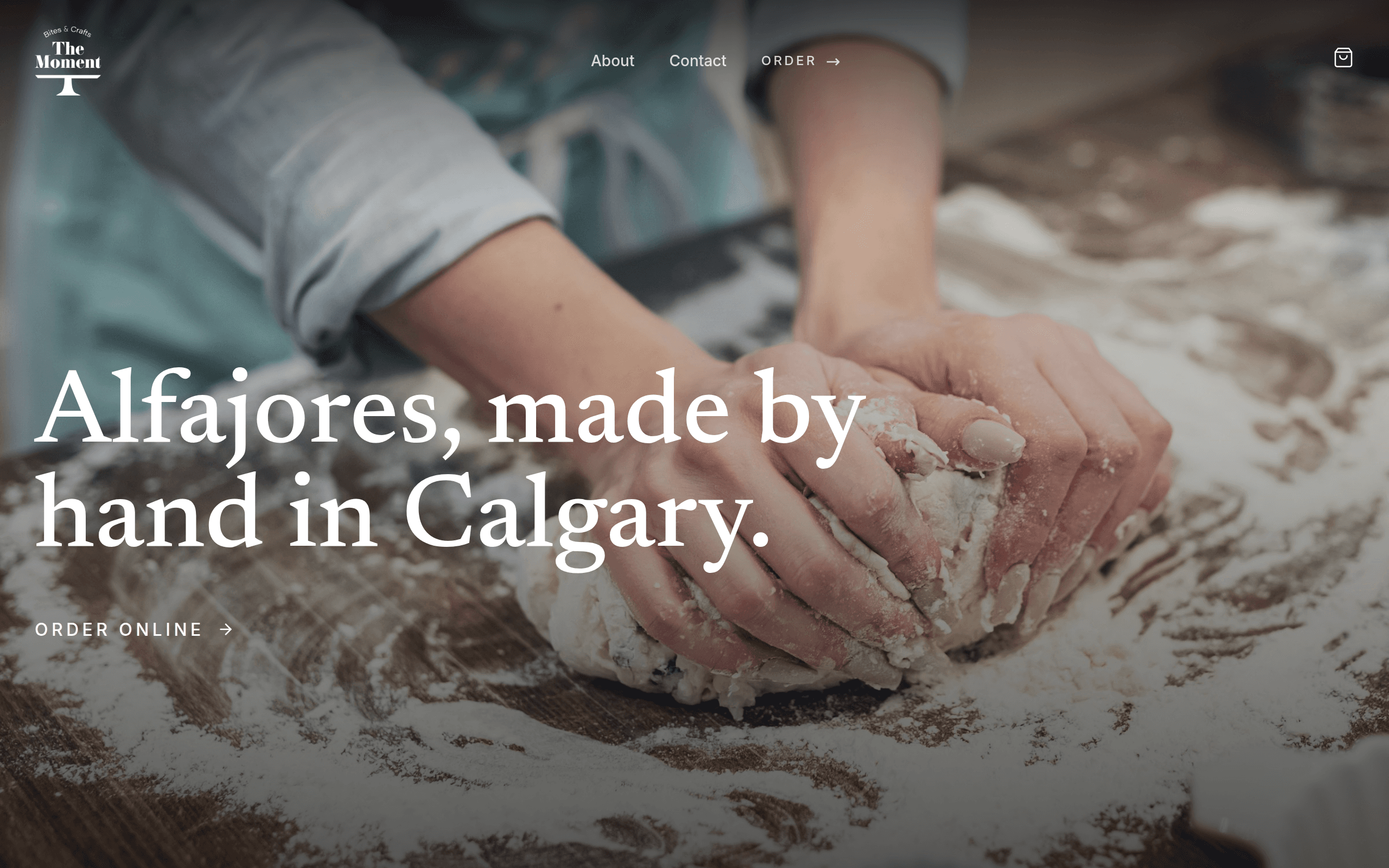 The Moment storefront hero: alfajores made by hand in Calgary